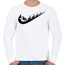 PRINTFASHION nike márkaparódia fekete - Férfi pulóver - Fehér férfi pulóver, kardigán