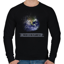 PRINTFASHION Nincs B bolygó - Férfi pulóver - Fekete férfi pulóver, kardigán
