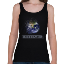 PRINTFASHION Nincs B bolygó - Női atléta - Fekete női trikó