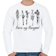 PRINTFASHION Nincs egy rongyom! - Férfi pulóver - Fehér