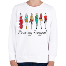 PRINTFASHION Nincs egy rongyom! - Gyerek pulóver - Fehér gyerek pulóver, kardigán