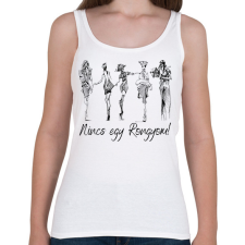 PRINTFASHION Nincs egy rongyom! - Női atléta - Fehér női trikó