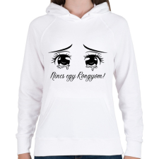 PRINTFASHION Nincs egy rongyom! - Női kapucnis pulóver - Fehér női pulóver, kardigán