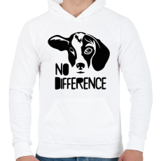 PRINTFASHION Nincs különbség - Férfi kapucnis pulóver - Fehér