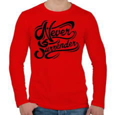 PRINTFASHION Nincs megállás - Férfi hosszú ujjú póló - Piros