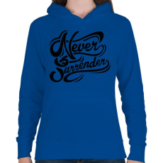 PRINTFASHION Nincs megállás - Női kapucnis pulóver - Királykék