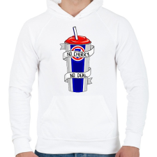 PRINTFASHION Nincs meggyes, nincs üzlet ST - Férfi kapucnis pulóver - Fehér férfi pulóver, kardigán