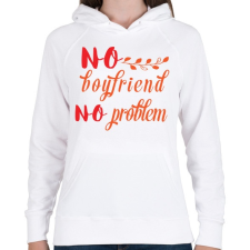 PRINTFASHION Nincs pasi, nincs gond - Női kapucnis pulóver - Fehér női pulóver, kardigán