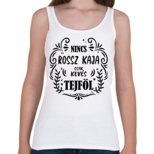 PRINTFASHION Nincs rossz kaja - Női atléta - Fehér női trikó