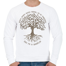 PRINTFASHION Nincs semmi rossz abban - Fa - Férfi pulóver - Fehér férfi pulóver, kardigán