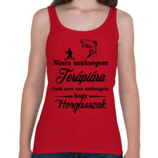 PRINTFASHION Nincs szükségem..  - Női atléta - Cseresznyepiros női trikó