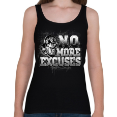 PRINTFASHION Nincs több kifogás! - Női atléta - Fekete