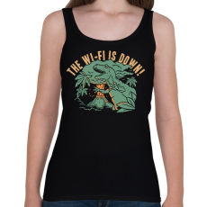 PRINTFASHION Nincs wifi - Női atléta - Fekete