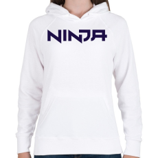 PRINTFASHION Ninja - Blue - Női kapucnis pulóver - Fehér