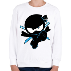 PRINTFASHION Ninja Kidz - Gyerek pulóver - Fehér