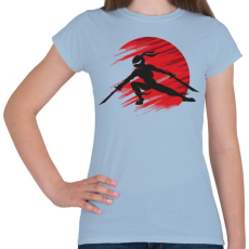 PRINTFASHION Ninja - Női póló - Világoskék