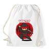 PRINTFASHION Ninja - Sportzsák, Tornazsák - Fehér