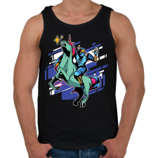 PRINTFASHION Ninja unikornis - Férfi atléta - Fekete atléta, trikó