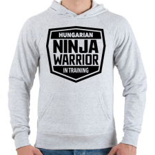 PRINTFASHION Ninja Warrior - Férfi kapucnis pulóver - Sport szürke férfi pulóver, kardigán