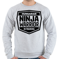PRINTFASHION Ninja Warrior - Férfi pulóver - Sport szürke