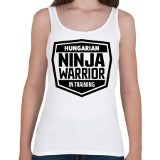 PRINTFASHION Ninja Warrior - Női atléta - Fehér női trikó