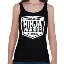 PRINTFASHION Ninja Warrior - Női atléta - Fekete női trikó