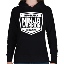 PRINTFASHION Ninja Warrior - Női kapucnis pulóver - Fekete női pulóver, kardigán