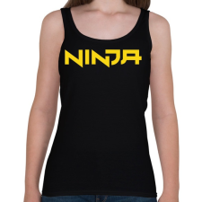 PRINTFASHION Ninja - Yellow - Női atléta - Fekete női trikó