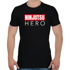 PRINTFASHION NINJUTSU HERO - Férfi póló - Fekete férfi póló