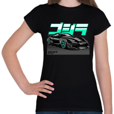 PRINTFASHION Nissan 35GT-RR - Női póló - Fekete