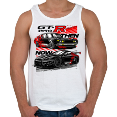 PRINTFASHION Nissan Advan GTR - Férfi atléta - Fehér