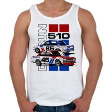 PRINTFASHION Nissan Datsun 510 - Férfi atléta - Fehér atléta, trikó