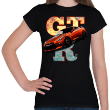PRINTFASHION nissan gtr - Női póló - Fekete női póló