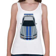 PRINTFASHION Nissan Skyline - Női atléta - Fehér női trikó