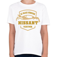 PRINTFASHION Nissan sofőr - Gyerek póló - Fehér gyerek póló