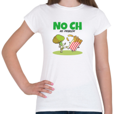 PRINTFASHION NO CH - Női póló - Fehér női póló