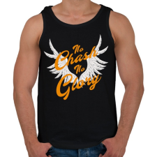 PRINTFASHION no chash no glory - Férfi atléta - Fekete atléta, trikó