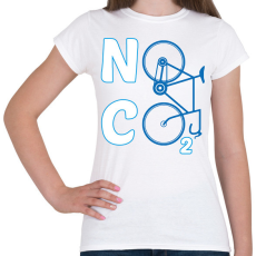 PRINTFASHION No CO2 - Női póló - Fehér