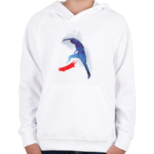 PRINTFASHION No comply - Gyerek kapucnis pulóver - Fehér gyerek pulóver, kardigán