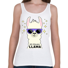 PRINTFASHION no drama llama - Női atléta - Fehér