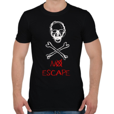 PRINTFASHION no escape - Férfi póló - Fekete