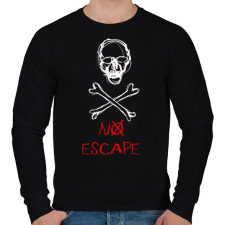 PRINTFASHION no escape - Férfi pulóver - Fekete férfi pulóver, kardigán