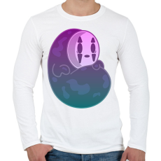 PRINTFASHION No-Face Spirit - Férfi hosszú ujjú póló - Fehér