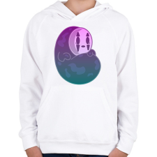 PRINTFASHION No-Face Spirit - Gyerek kapucnis pulóver - Fehér gyerek pulóver, kardigán