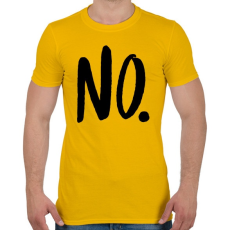 PRINTFASHION NO. - Férfi póló - Sárga