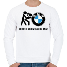 PRINTFASHION No free rides! - Férfi pulóver - Fehér férfi pulóver, kardigán