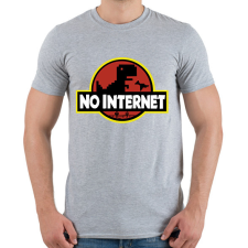 PRINTFASHION No internet - Férfi póló - Sport szürke férfi póló