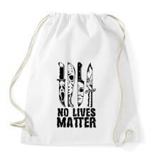 PRINTFASHION No lives matter - Sportzsák, Tornazsák - Fehér tornazsák