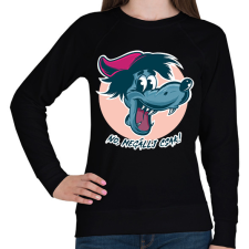 PRINTFASHION No, megállj csak! - Női pulóver - Fekete női pulóver, kardigán