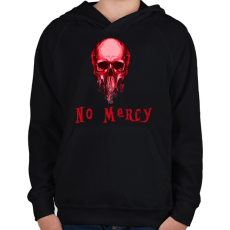 PRINTFASHION no mercy - Gyerek kapucnis pulóver - Fekete